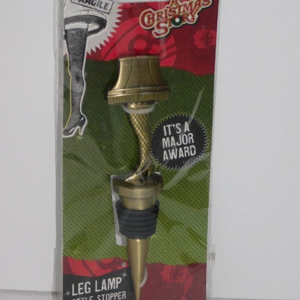 A Christmas Story Metal Leg Lamp Wine Bottle Stopper by ICUP - NEW